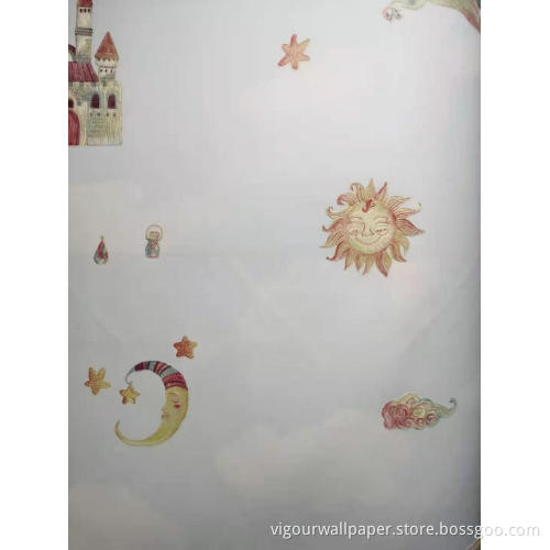 kids design wallpaper star design children room decoration